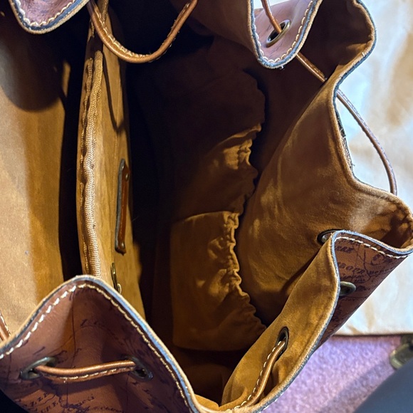 Patricia Nash Maps Collection Leather Backpack BRAND NEW main image 5